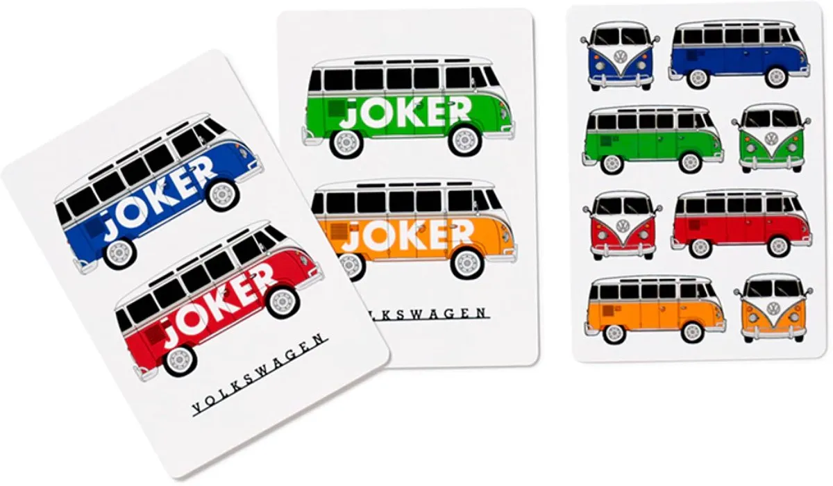 Volkswagen T1 Busje Speelkaarten - 5 Spelers
