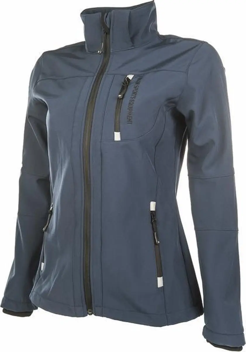 Softshelljack -Sport- Dames donkerblauw S