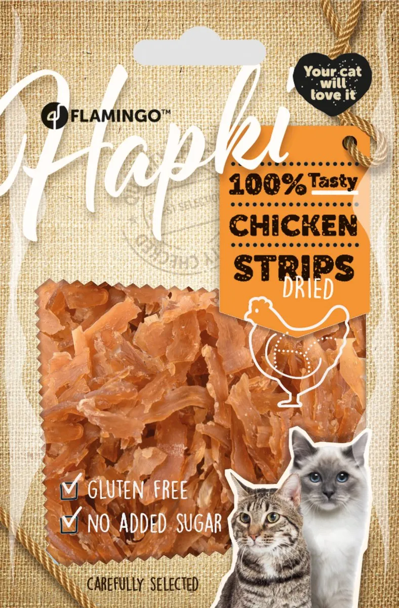 Flamingo Kattensnack Chicken Strips 50g