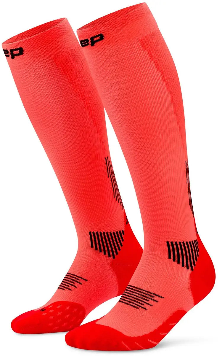 CEP Compressiekousen Core Run 5.0 - Neon Coral - afbeelding 2 van 2