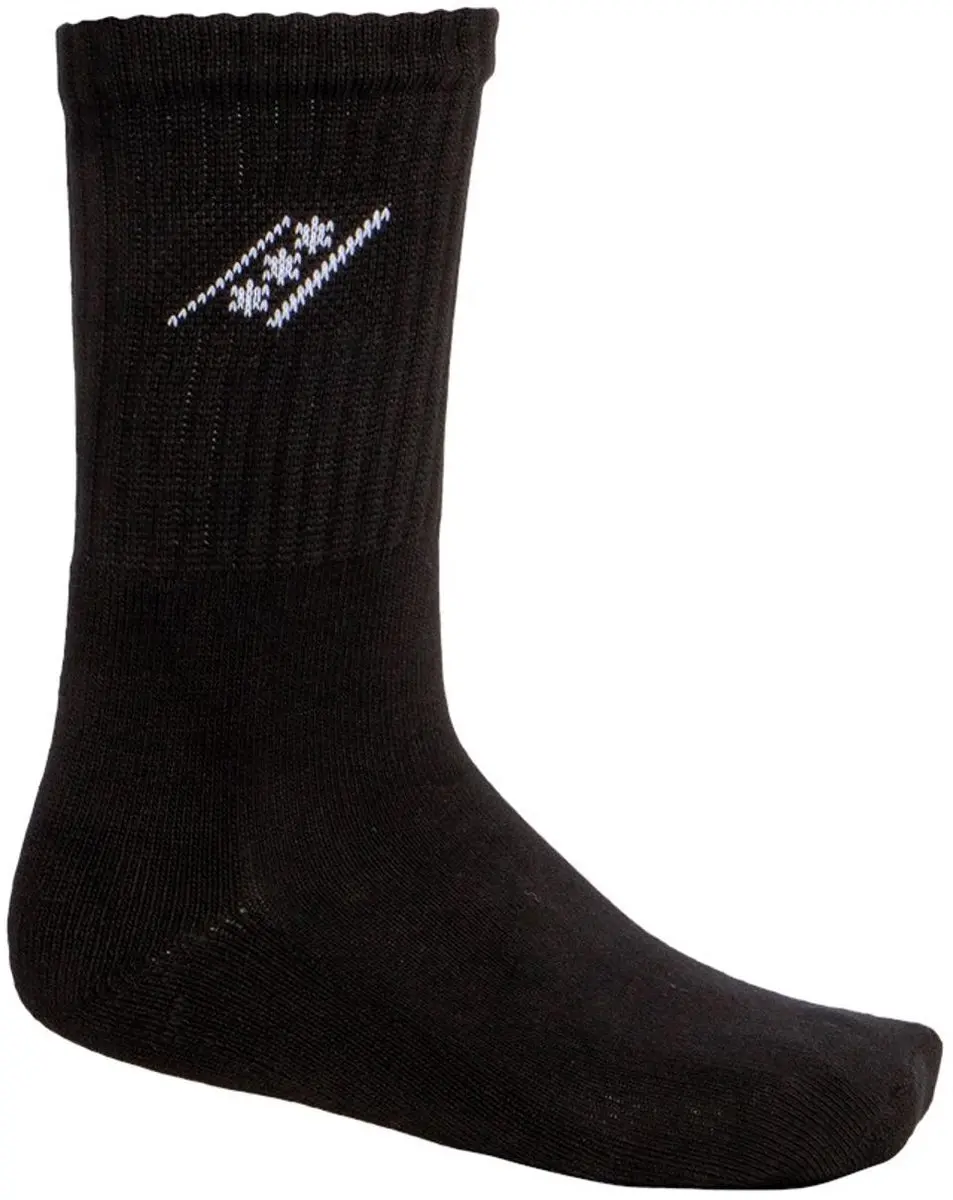 6 sets - Sportsokken Rucanor 3-Pack, Zwart, Maat 43-46 (18 paar totaal)