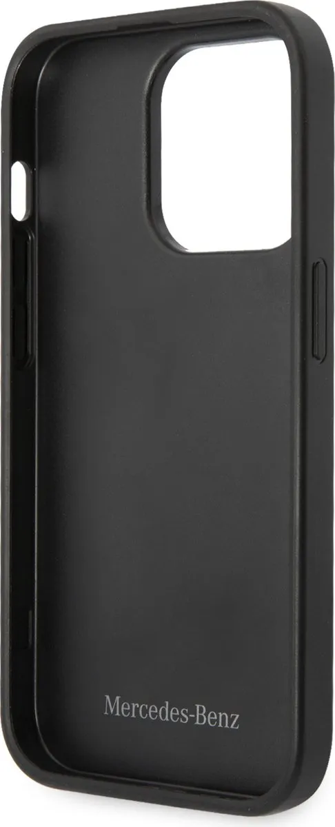 Mercedes-Benz Pu Smartphonehoesje iPhone 14 Pro - Zwart - 3666339081607