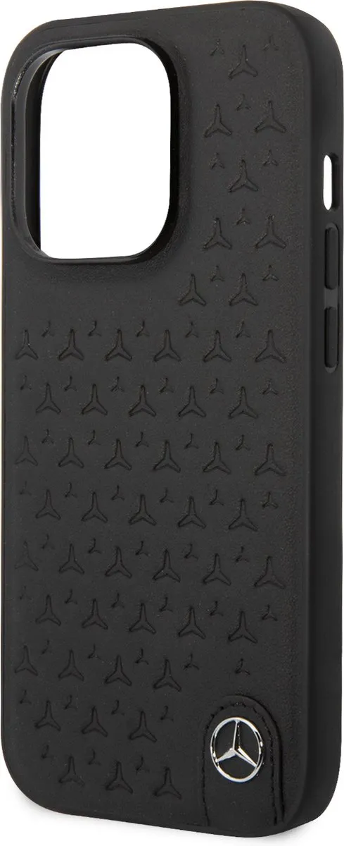 Mercedes-Benz Pu Smartphonehoesje iPhone 14 Pro - Zwart - 3666339081607