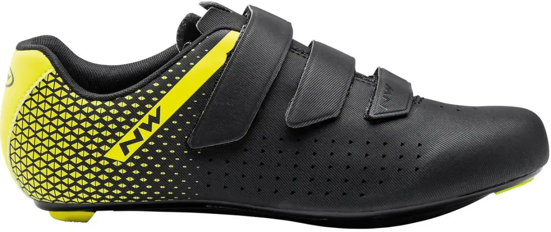 Northwave Core 2 Racefietsschoenen zwart/geel fluo