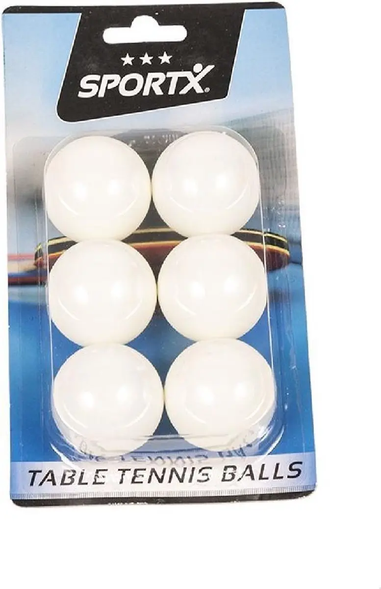 SportX Tafeltennisballen 6 op Blister