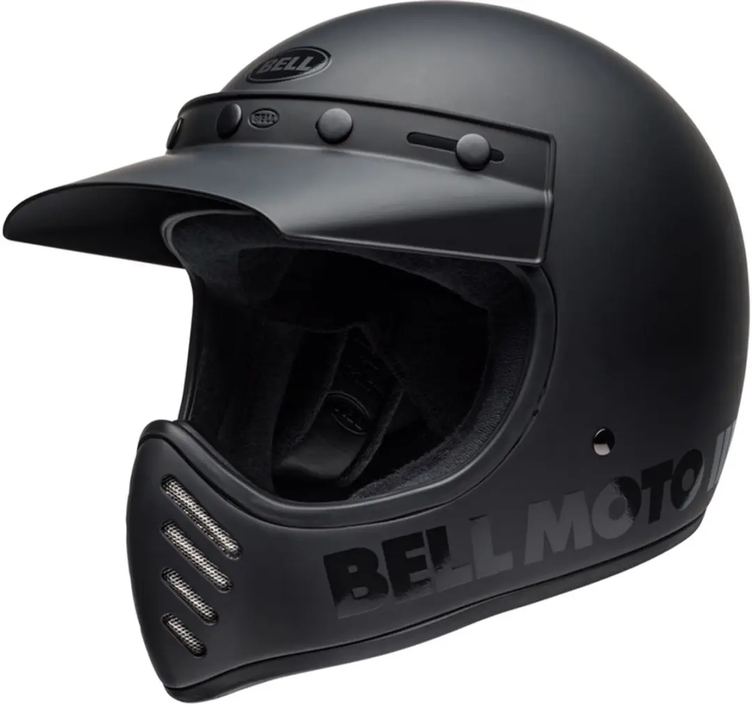Bell Moto-3 Classic Solid Blackout Integraalhelm