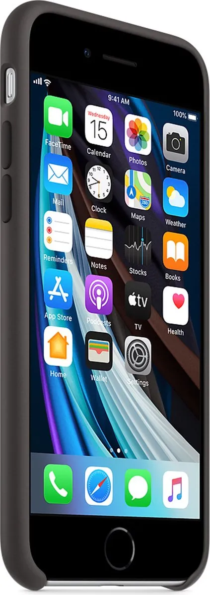 Apple Siliconen Hoesje MXYH2ZM/A - iPhone SE (2020/2022) - Zwart
