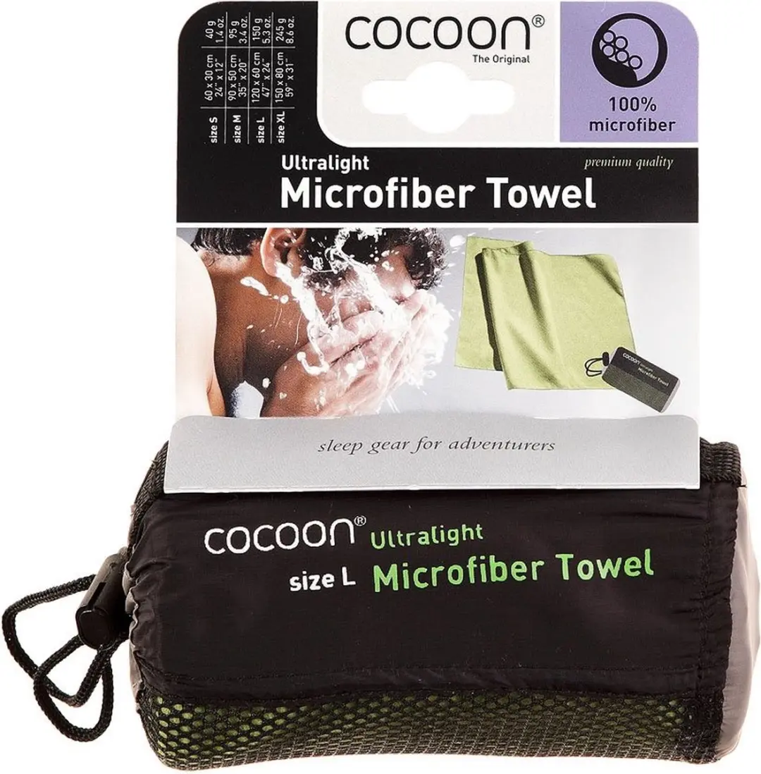 Cocoon Towel Ultralight Large Manatee Grey - afbeelding 2 van 5