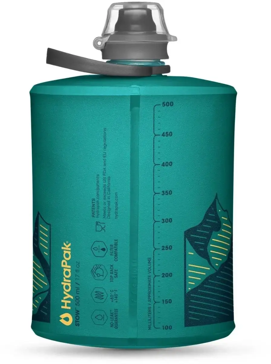 Hydrapak Stow 500ml Glacier Blue - afbeelding 4 van 5