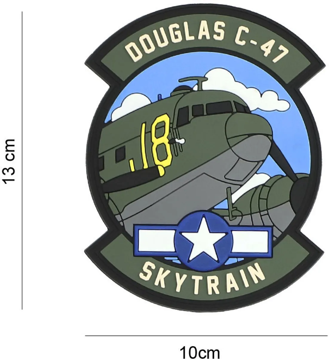 101 inc Embleem Douglas C-47 3D PVC