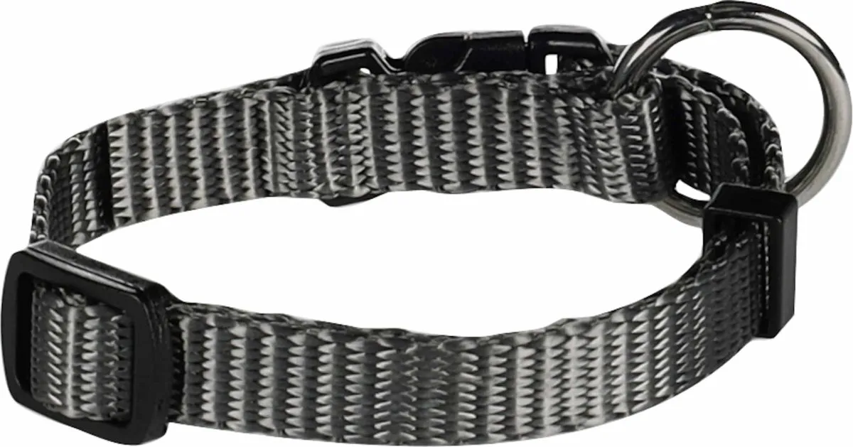 Flamingo Ziggi Halsband - Donkergrijs XXS 15-25cm