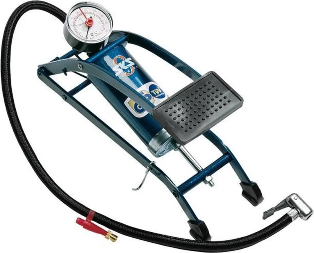 SKS Picco Voetpomp - 5 Bar - Blauw - afbeelding 5 van 6