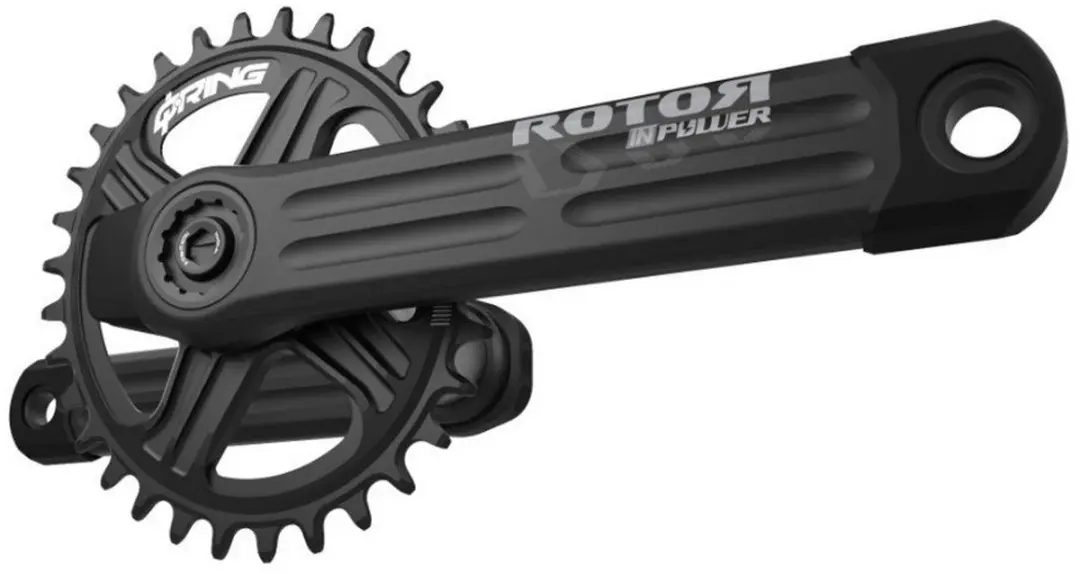 Rotor Inpower Oval Direct Crankstel Met Vermogensmeter Zwart 175 mm / 36t