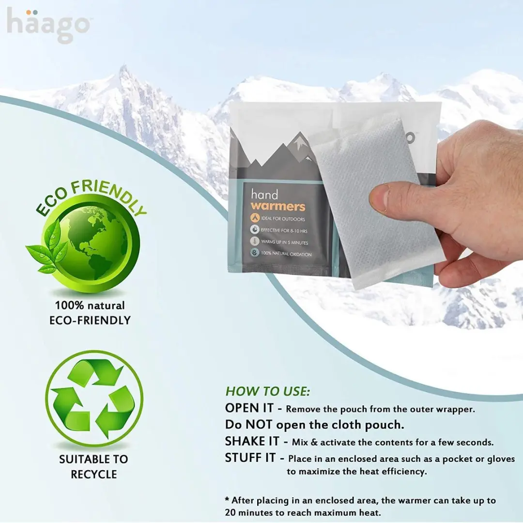 Häago Handwarmers 20 Stuks - Wit - afbeelding 5 van 6