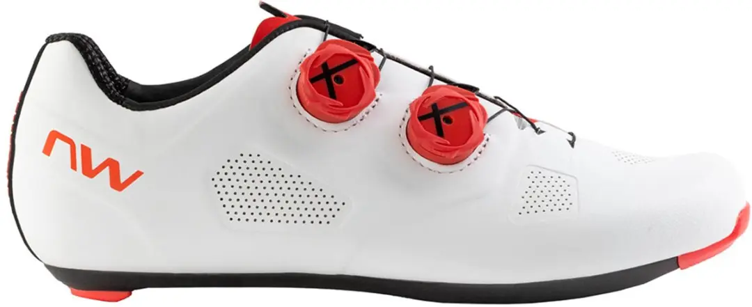Northwave Revolution Raceschoenen Wit/Rood Fluorescerend 43