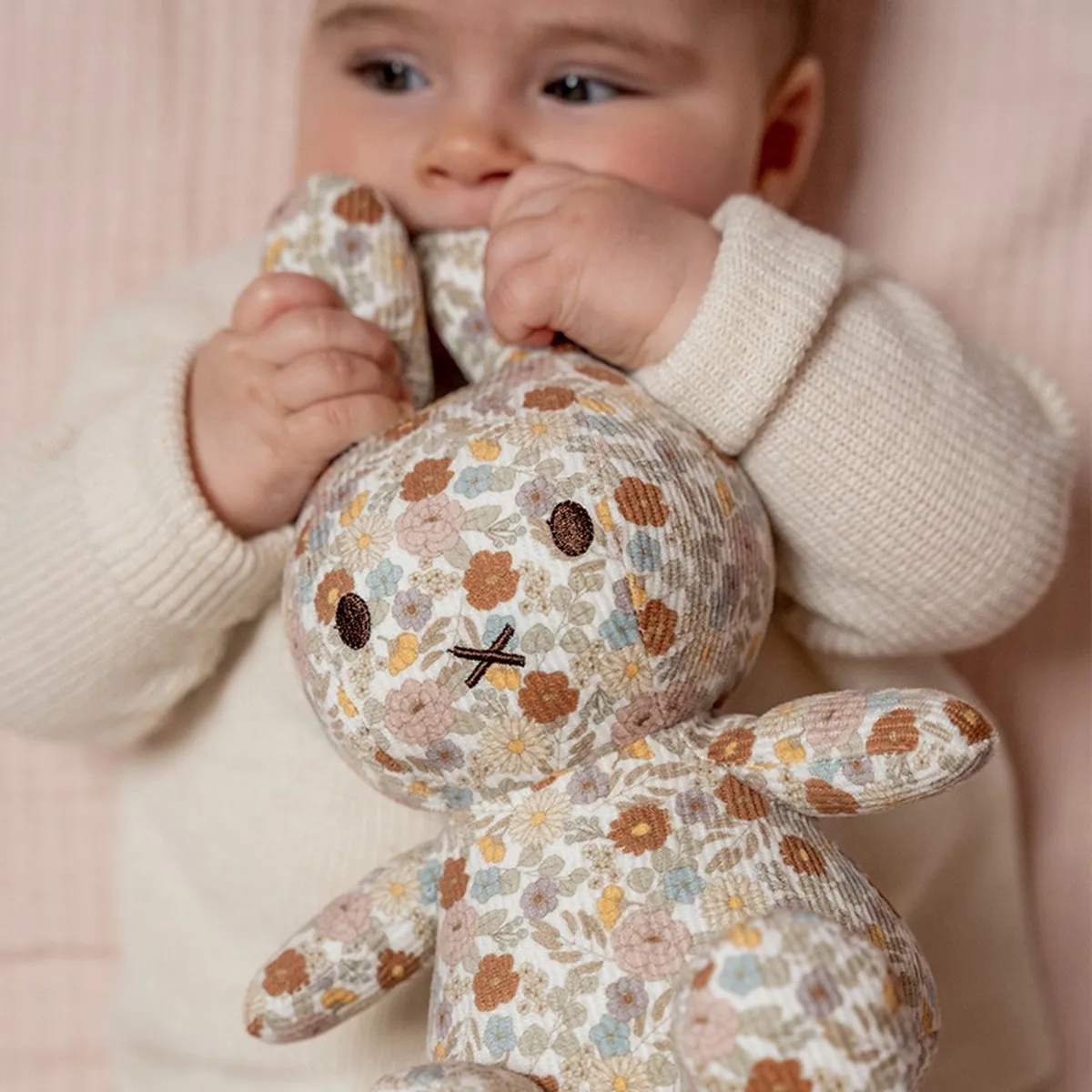 Nijntje Vintage Little Flower Knuffel - 25cm - Little Flower All Over
