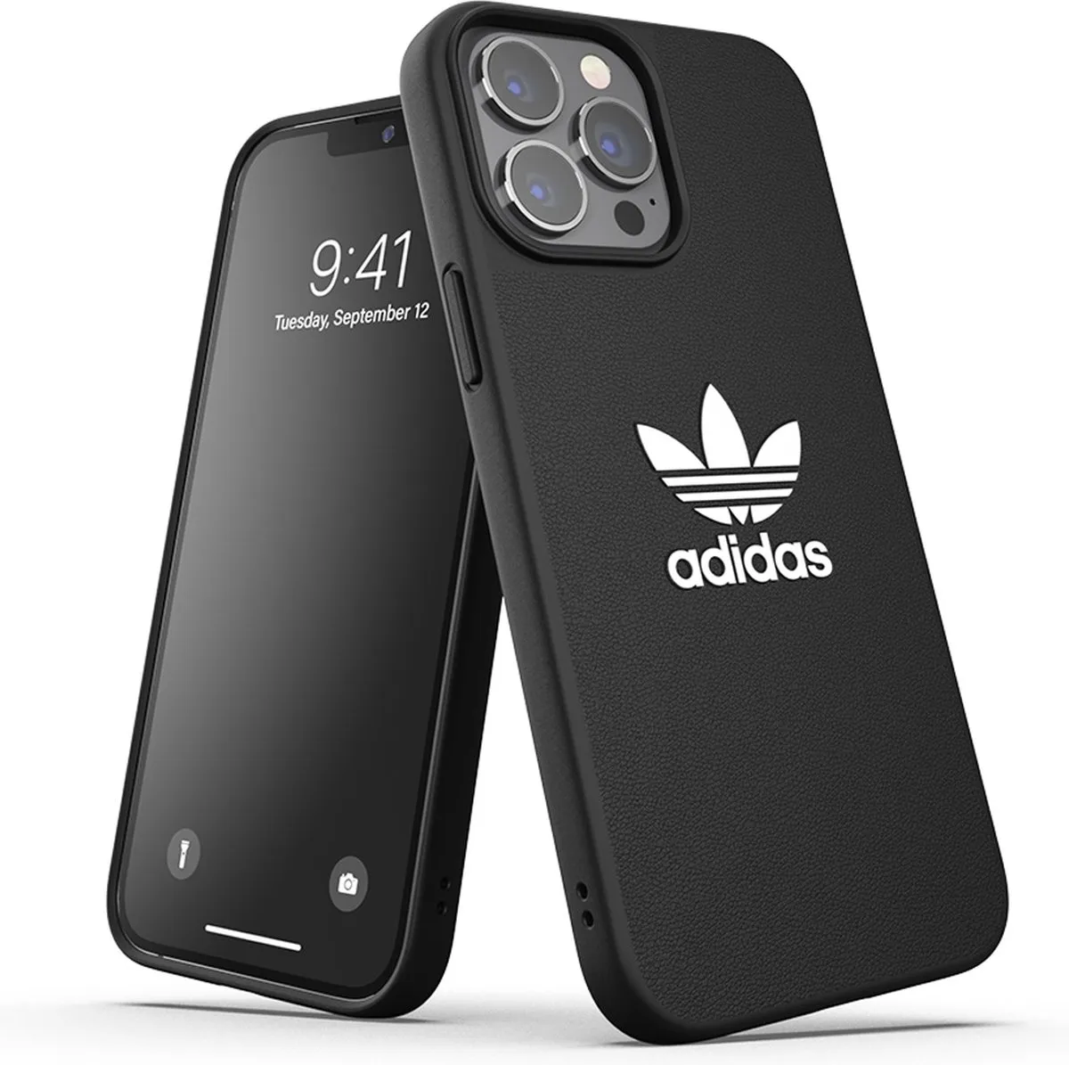 Adidas Trefoil Back Case 47128 - iPhone 13 Pro Max - Zwart