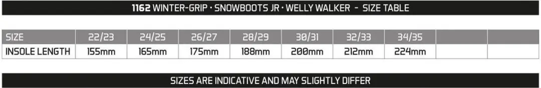 Winter-grip Snowboots Jr Welly Walker 32/33 - Zwart/Grijs - afbeelding 3 van 5