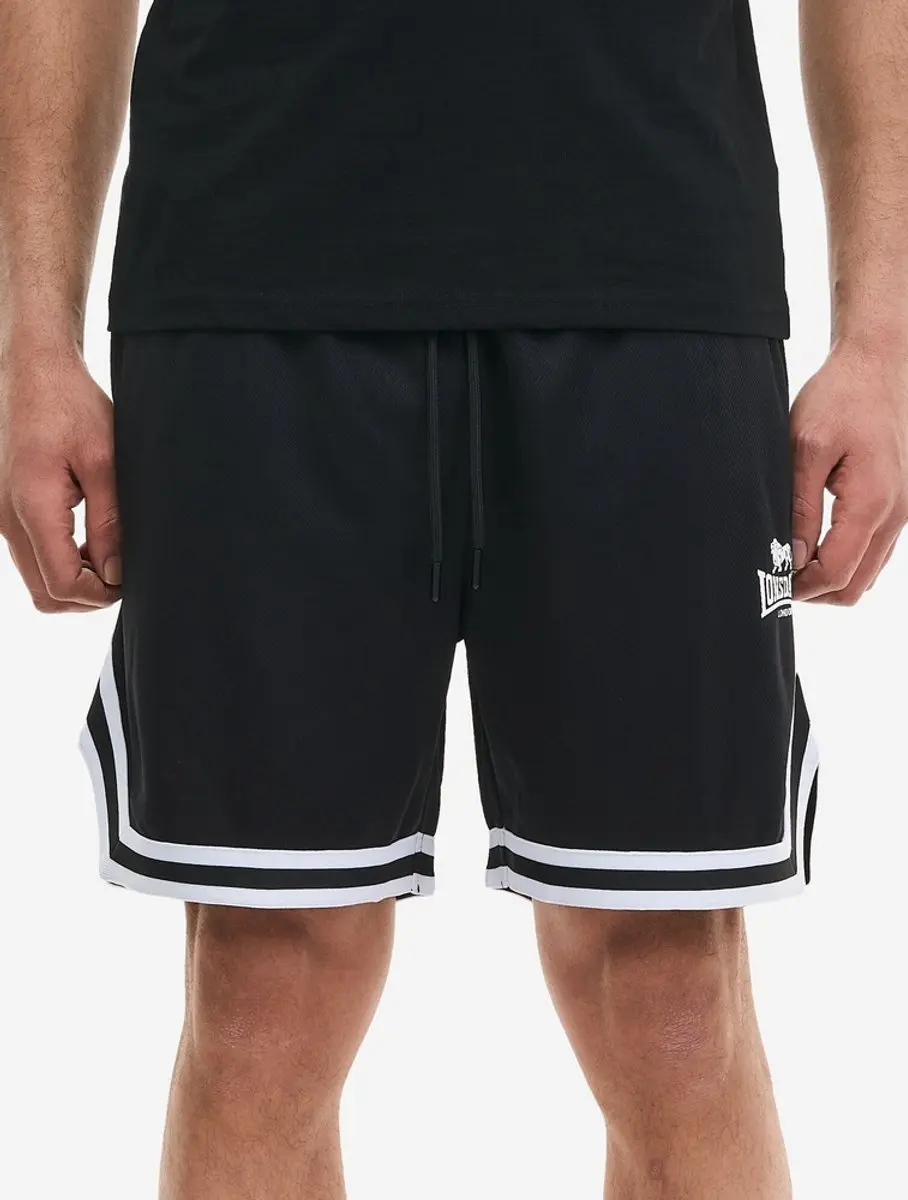 Lonsdale Stenscholl Shorts 117827 Black/White - afbeelding 2 van 3