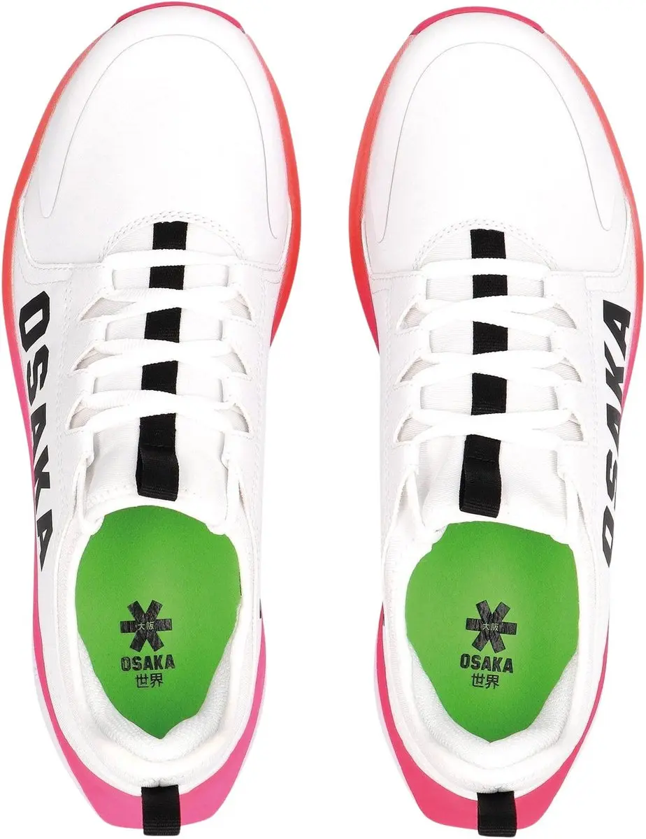 Osaka Furo Court Hockeyschoenen Senior - Wit/Zwart/Roze - afbeelding 6 van 6