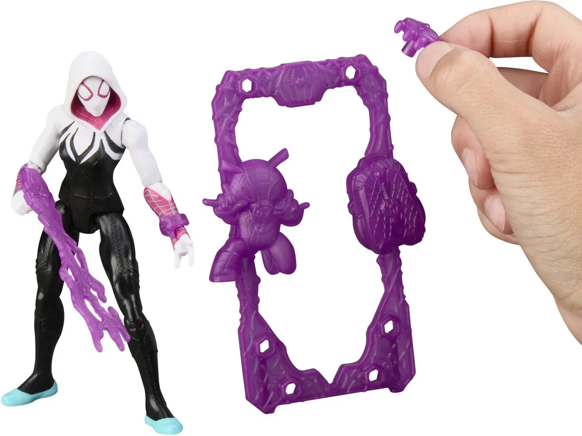 Marvel Spider-Man ActionVerse Ghost-Spider Actiefiguur - Paars/Wit/Zwart
