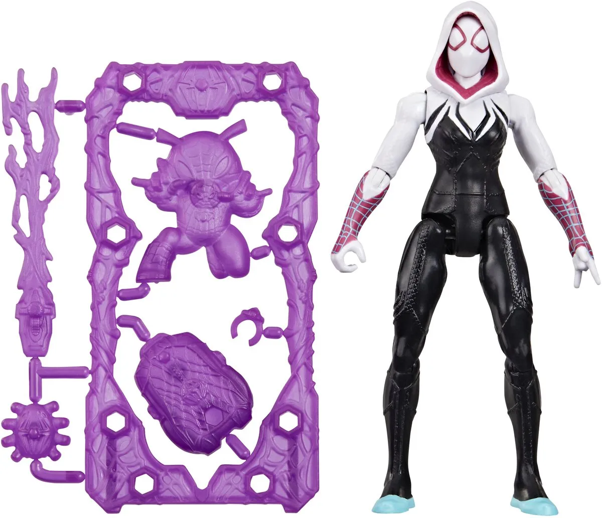 Marvel Spider-Man ActionVerse Ghost-Spider Actiefiguur - Paars/Wit/Zwart