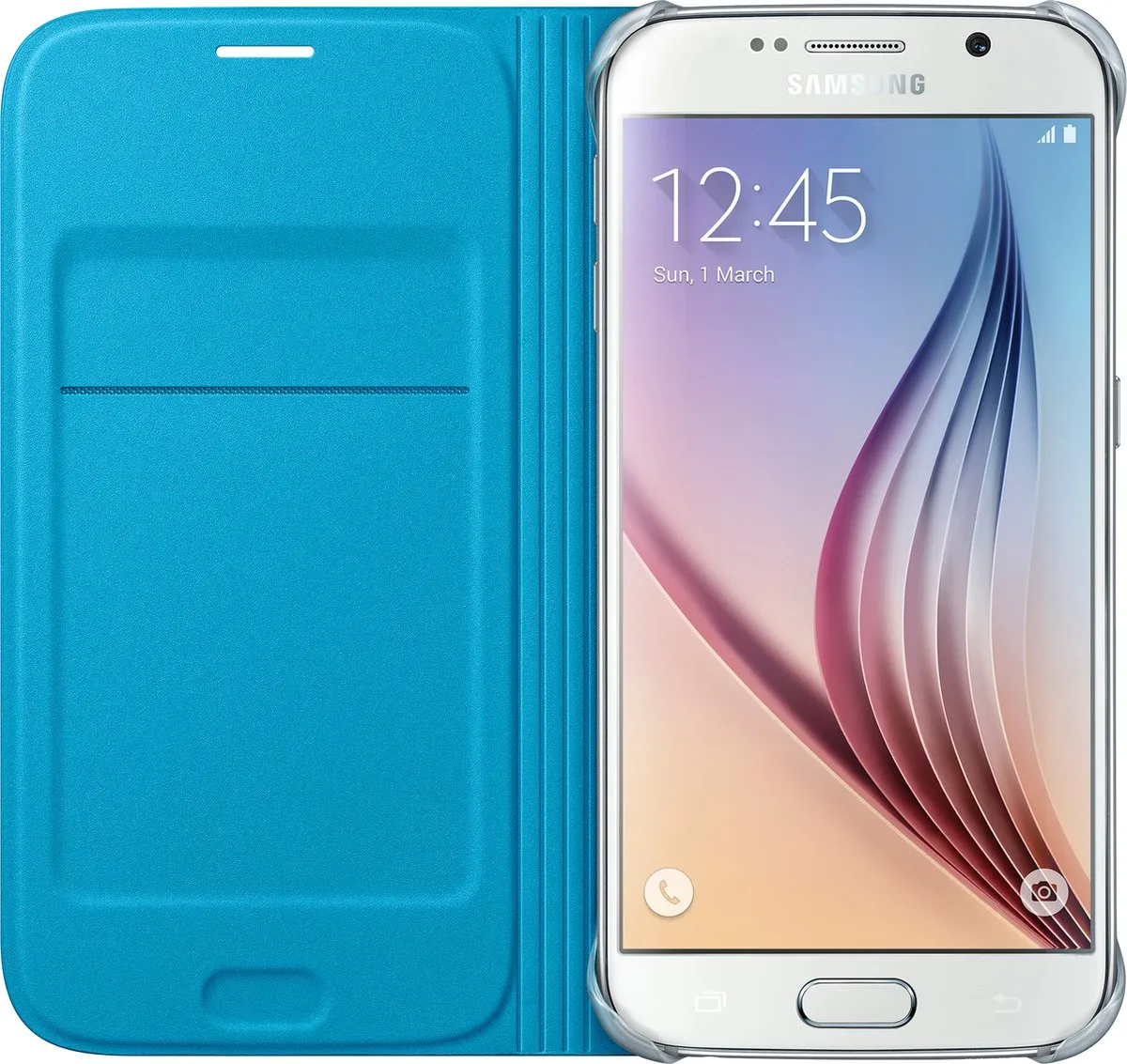 Samsung Galaxy S6 Flip Hoes - Blauw EF-WG920BLEGWW