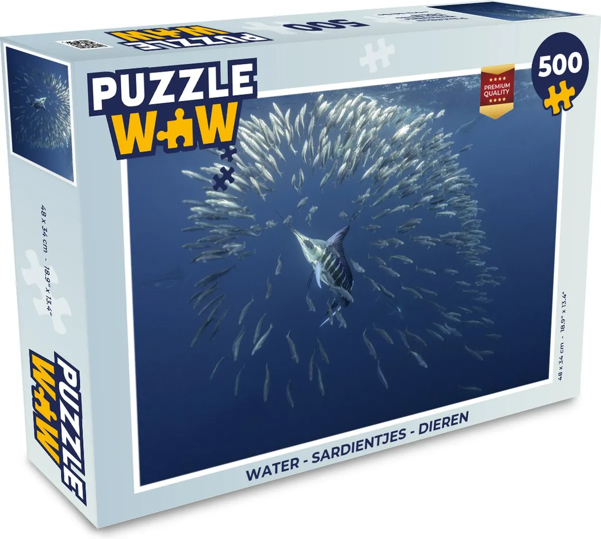 PuzzleWow Sardientjes Legpuzzel 500 Stuks