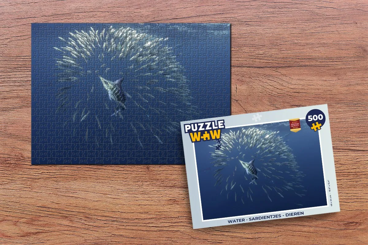 PuzzleWow Sardientjes Legpuzzel 500 Stuks - Multicolor