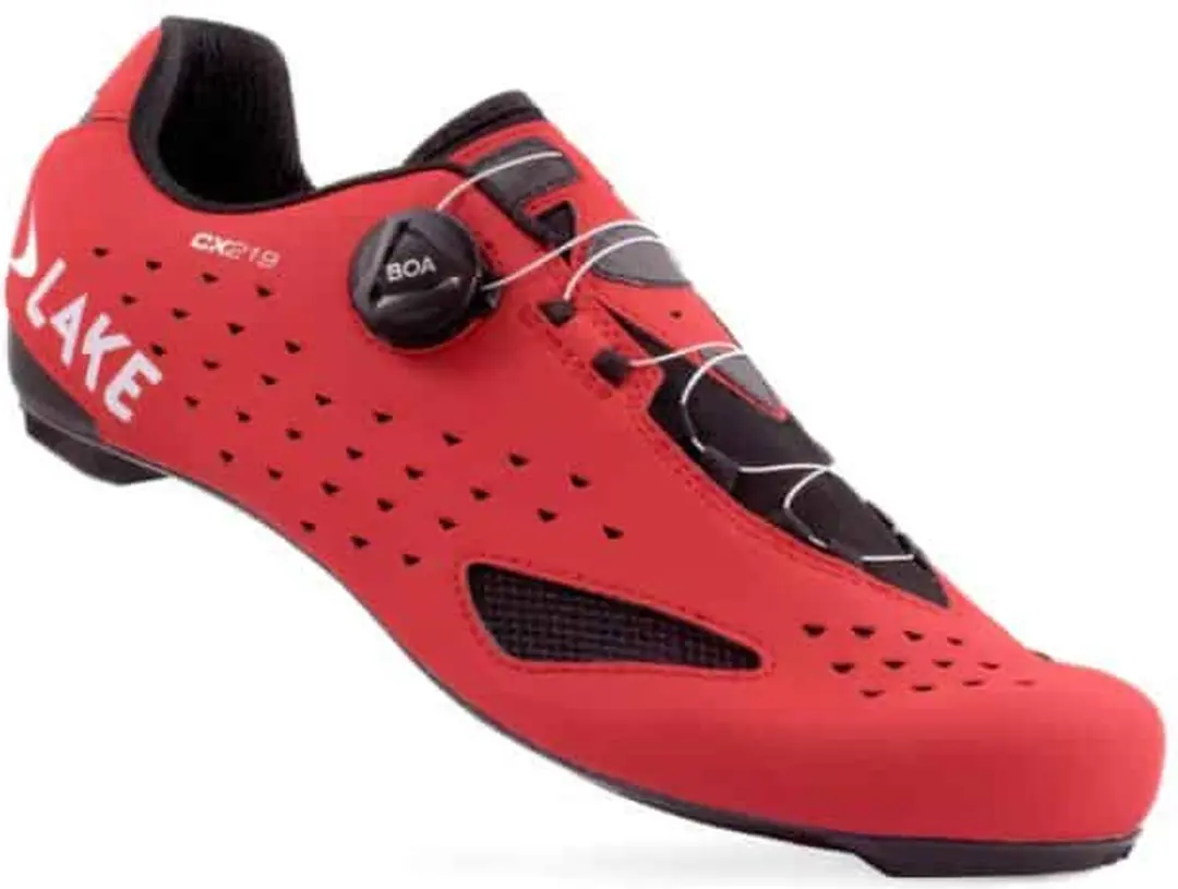 Lake CX219 Wielrenfietsschoen - Rood 46 - afbeelding 4 van 6