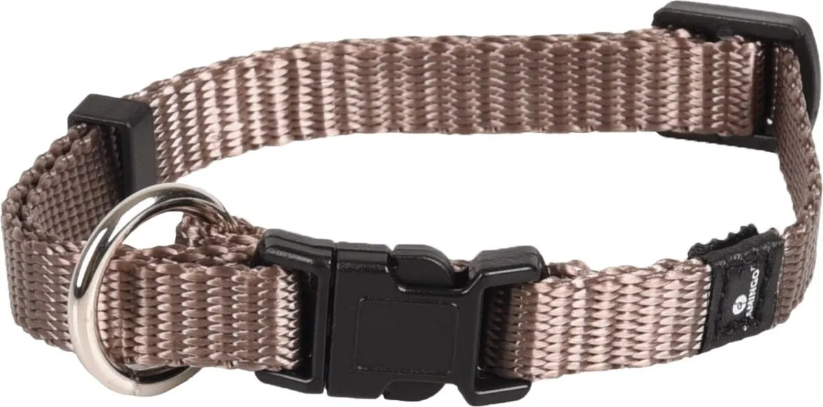 Flamingo Ziggi Halsband - Taupe XS 20-35cm