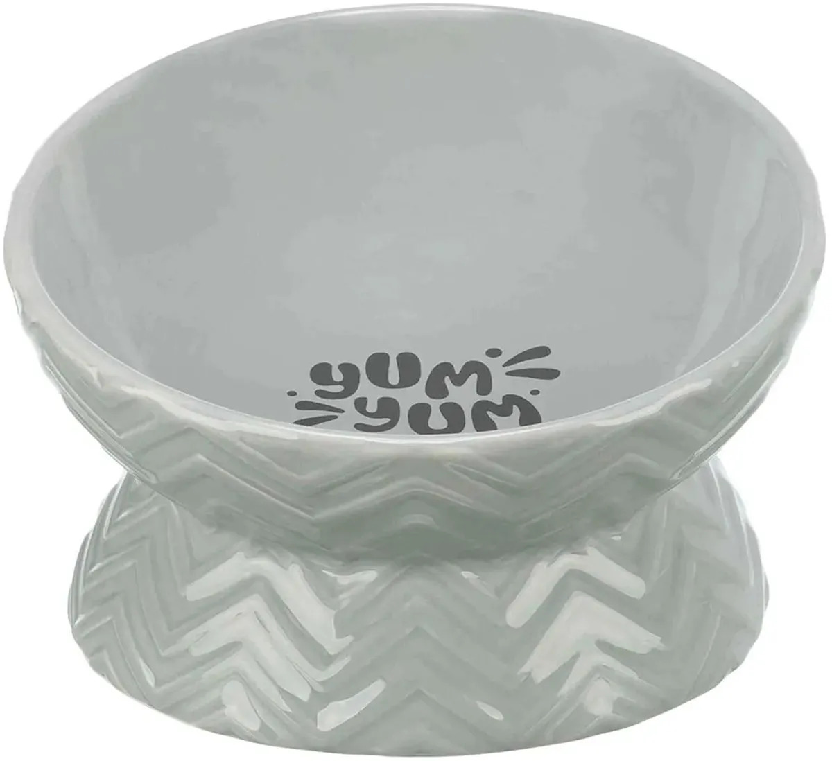 Trixie Verhoogde Voerbak/Waterbak Keramiek Grijs 350ml