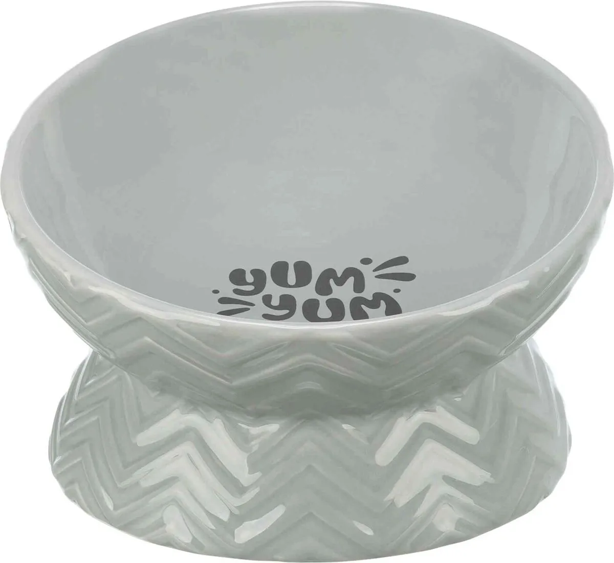 Trixie Verhoogde Voerbak/Waterbak Keramiek Grijs 350ml
