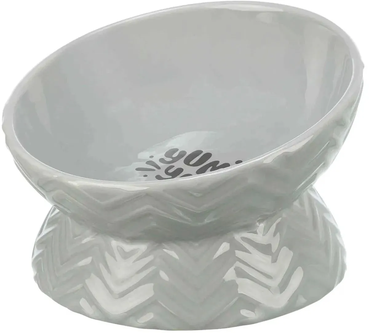 Trixie Verhoogde Voerbak/Waterbak Keramiek Grijs 350ml