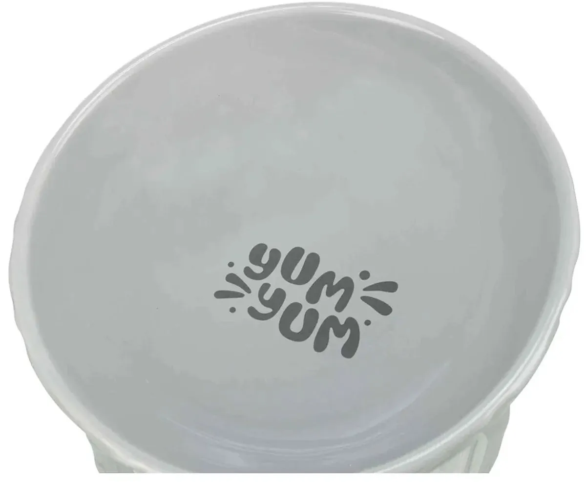 Trixie Verhoogde Voerbak/Waterbak Keramiek Grijs 350ml