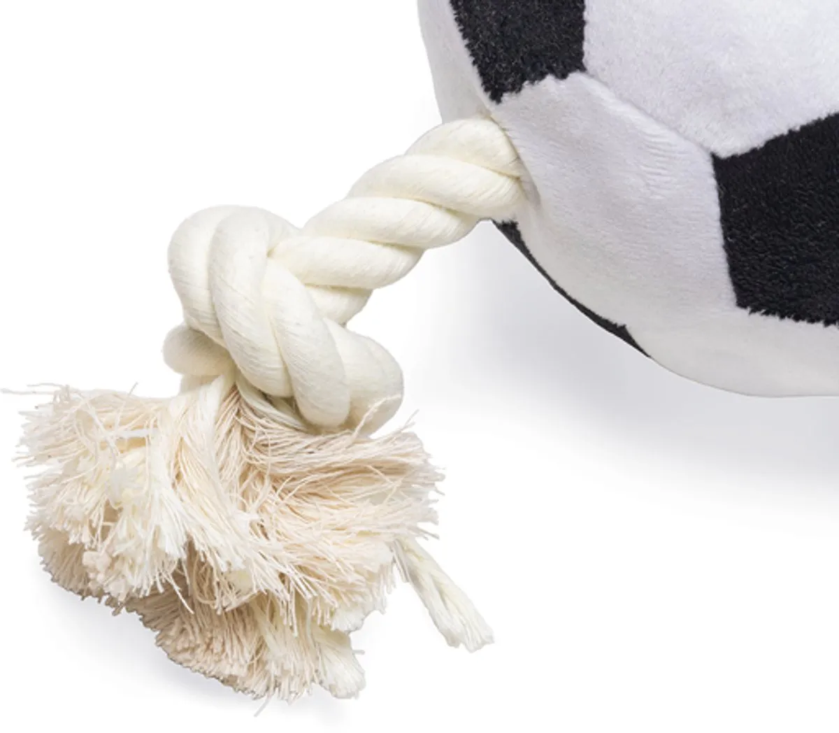 Beeztees Voetbal Hondenspeelgoed M - Zwart/Wit