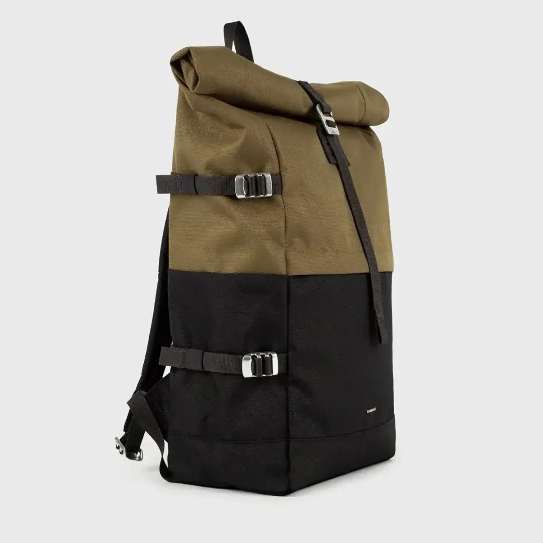 Sandqvist Icon Rolltop 16" Rugzak - Multi Olive - afbeelding 4 van 6