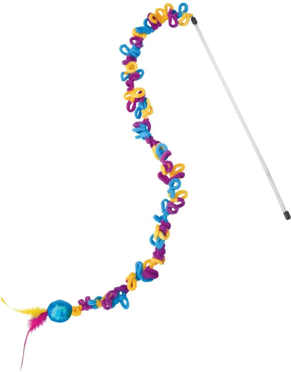 KONG Teaser Loopz Kattenspeelgoed 14cm - Blauw