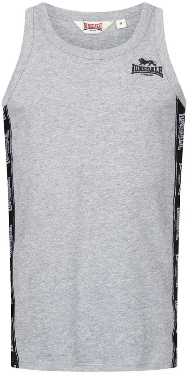 Lonsdale Clousta mouwloos T-shirt M Marl Grey - afbeelding 6 van 6