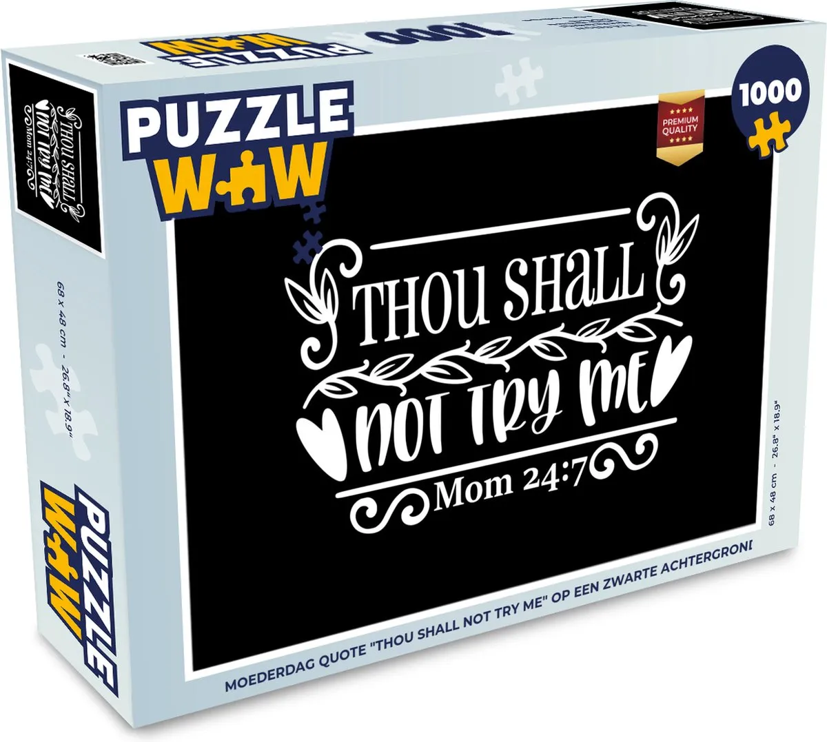 PuzzleWow Mama Filosofie Legpuzzel 1000 Stuks