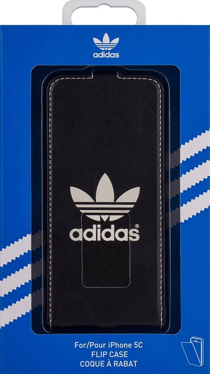 adidas Flip Case iPhone 5C - Zwart/Wit