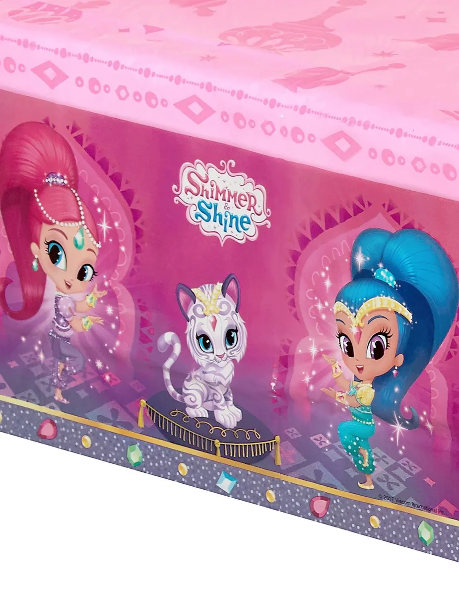 Nickelodeon Shimmer & Shine Tafelkleed 180cm - Roze