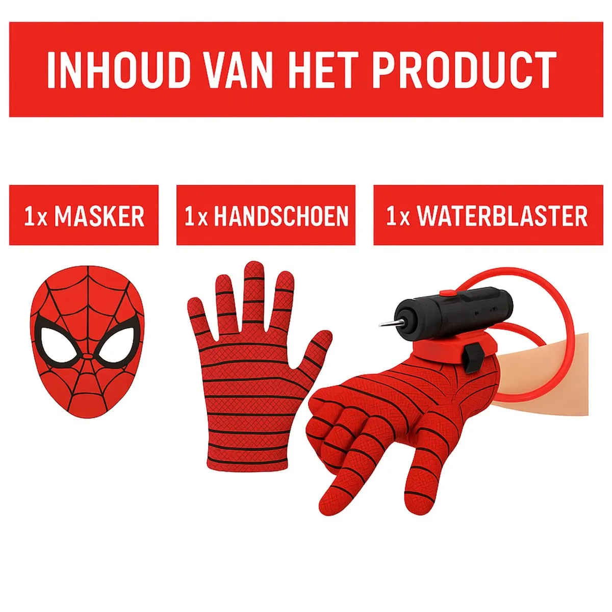 Marvel Spider-Man Waterpistool - 150ml - Rood
