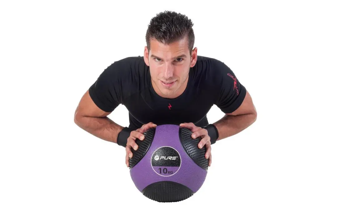 Pure2Improve Medicine Ball 10kg - Paars - afbeelding 6 van 6
