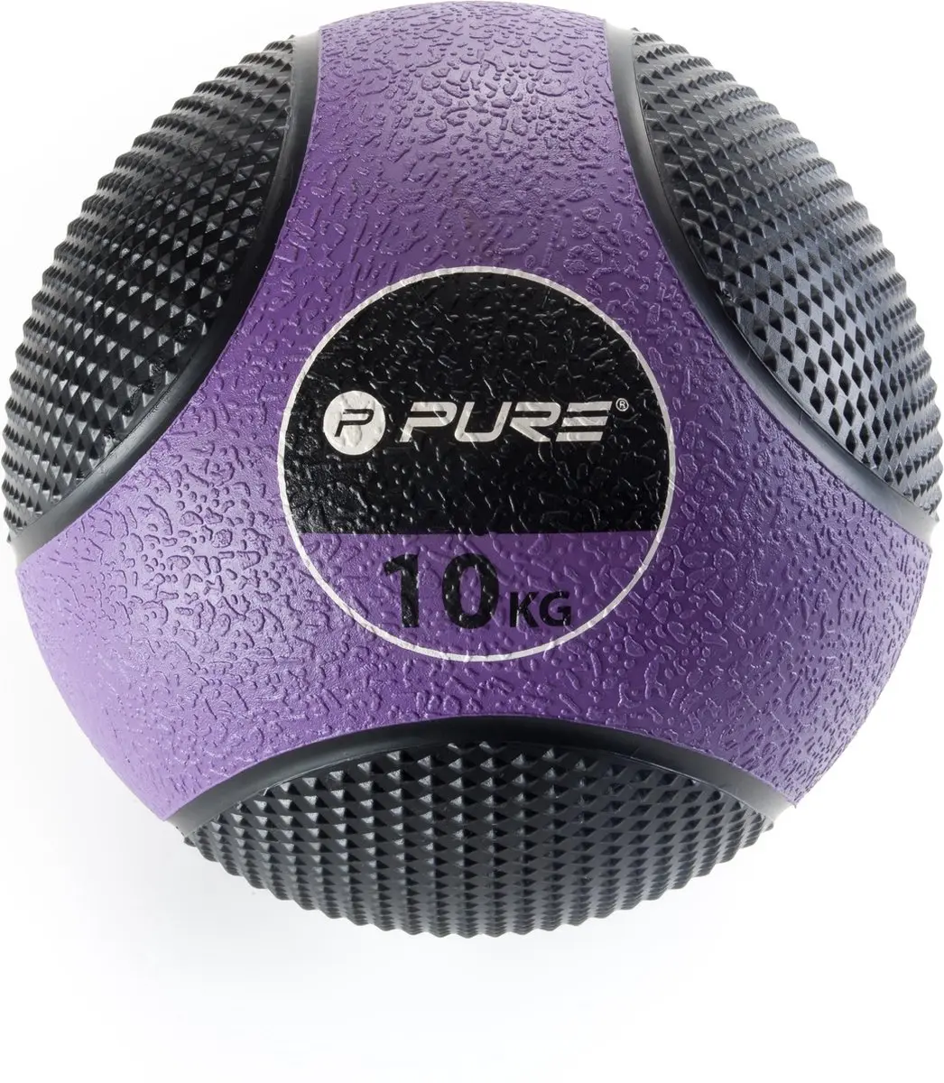 Pure2Improve Medicine Ball 10kg - Paars - afbeelding 2 van 6