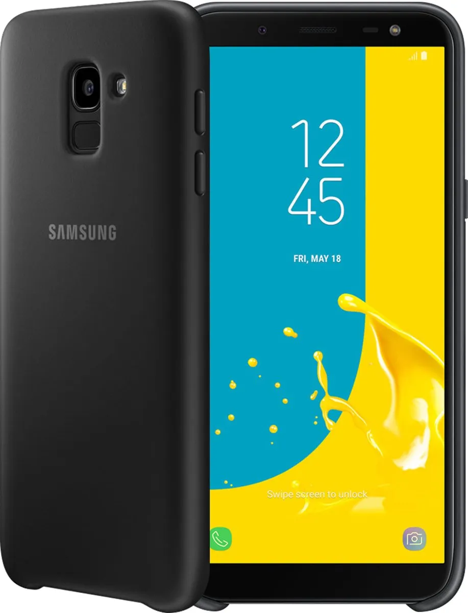 Samsung Galaxy J6 Dual Layer Hoes - EF-PJ600CBEGWW - Zwart