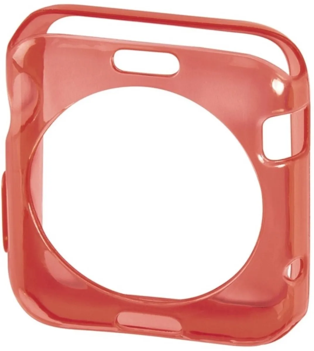Hama Crystal Cover Set Apple Watch 42mm - Transparant & Rood