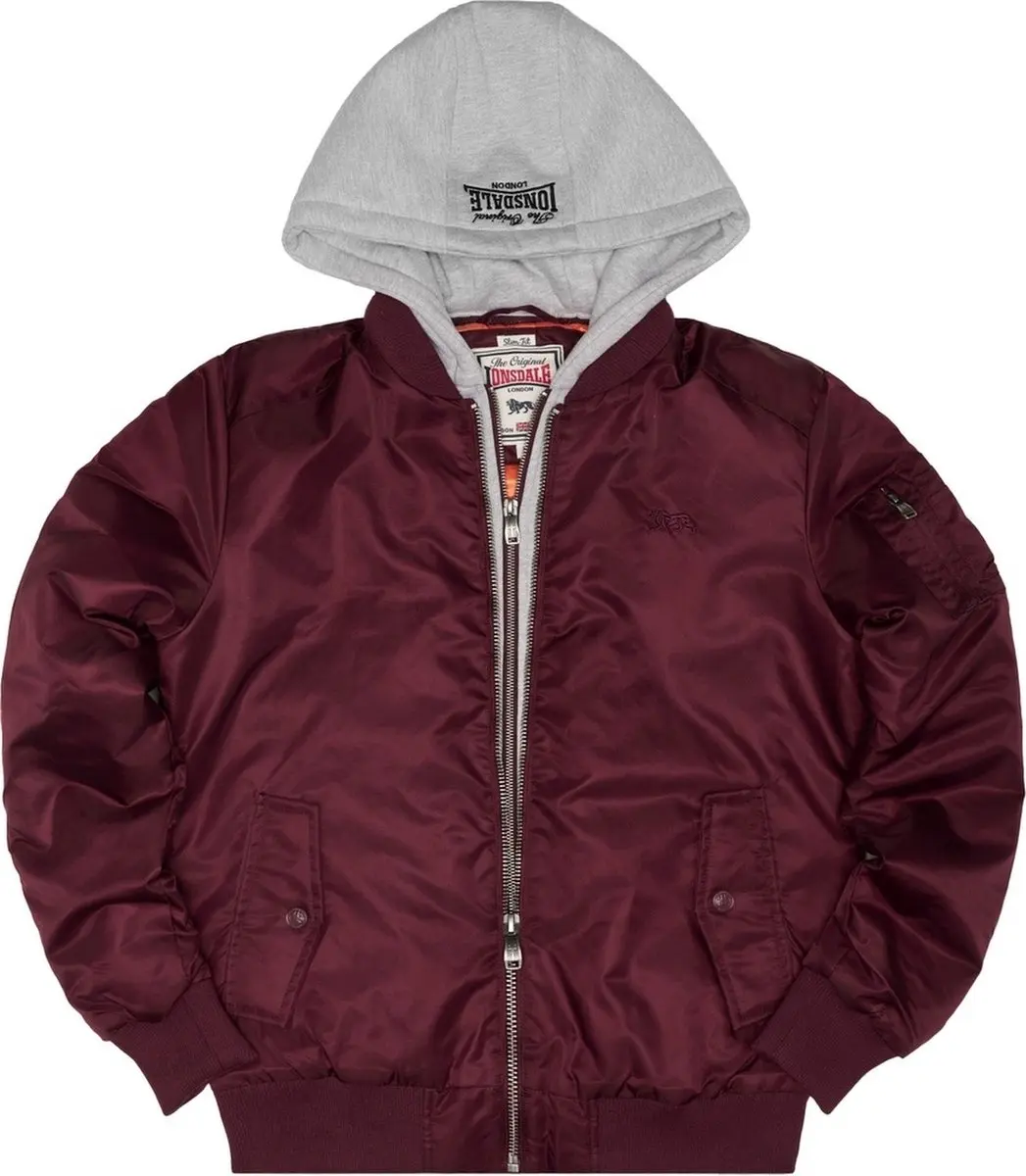 Lonsdale Clifton All Seasons-jas met capuchon, getailleerd model