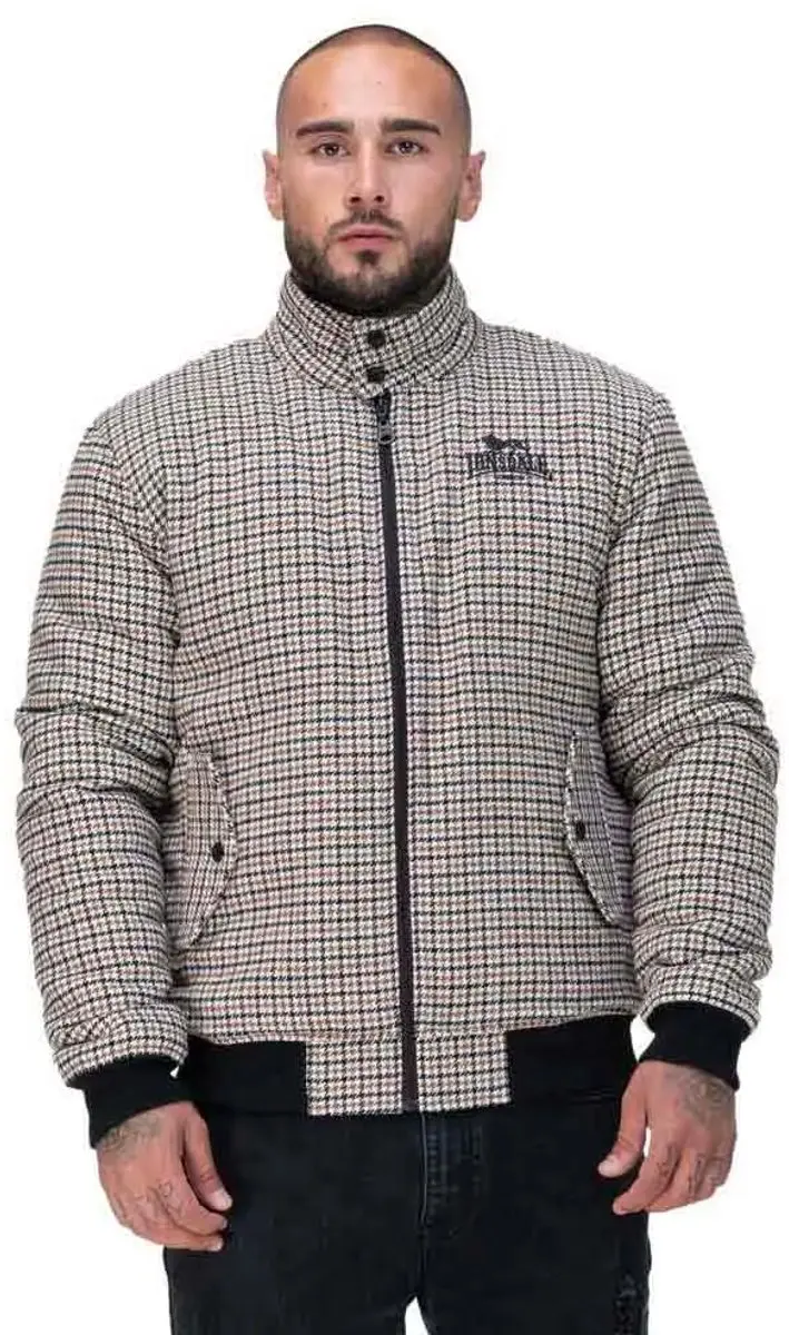 Lonsdale Classic Check Jas Grijs L Man