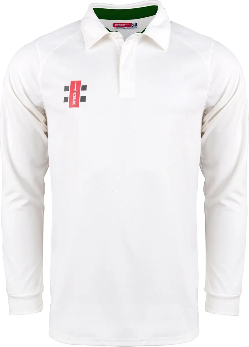 Gray-Nicolls Cricket SHIRT PRO PERF V2 L/S IV/GN L Large